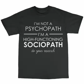 

Sherlock Holmes Sociopath T-Shirt 100% Cotton Psychopath Funny Humour