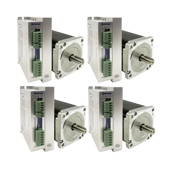 

4Axis NEMA34 stepper motor 8.5N.m(1215oz-in) shaft diameter 12.7/14mm and Driver JB860M AC18-80V/DC24-110V 2.0-6.0A 256Micro