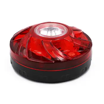 

Emergency LED Road Flare Kit Super Bright LED Roadside Beacons with Magnetic Base Flashing or Steady Red Lights Visible Up to 2