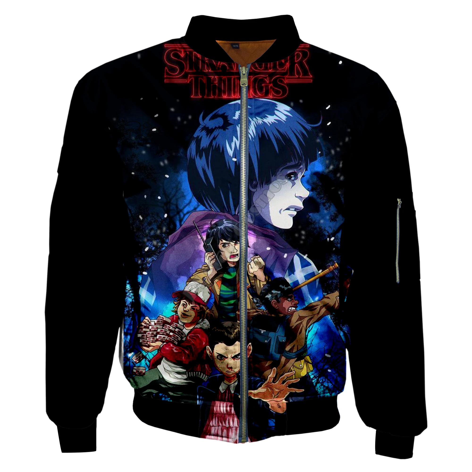 

PLstar Cosmos NewFashion 3Dprint Men/Women Hotmovie Horror Cartoon StrangerThings Harajuku Zipper/BomberJackets/Hoodies/Hoodie 3