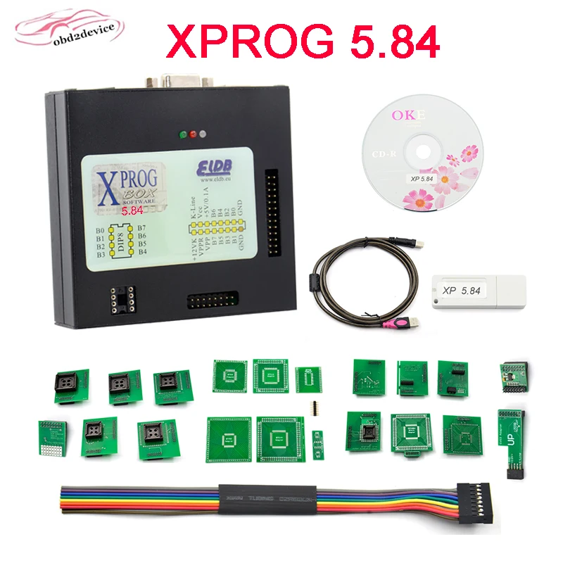 V5.84 XPROG ECU программный интерфейс Xprog-M Инструмент для письма xprog ATMEGA64A чип замены