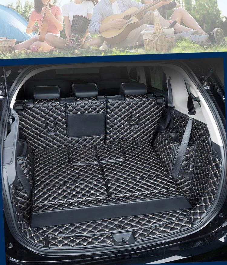 Leather For Mitsubishi Outlander 4WD 2WD 2013 2014 2015 2016 2017 2018 2019 2020 2021 Trunk mat mats Rug Carpet Accessories Leather For Mitsubishi Outlander 4WD 2WD 2013 2014 2015 2016 2017 2018 2019 2020 2021 Trunk mat mats Rug Carpet Accessories