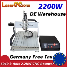 CNC 6040 – Machine à graver 3 axes, routeur Mach3 USB 2200W, fraiseuse, perceuse, graveur pour Machine à travailler le bois