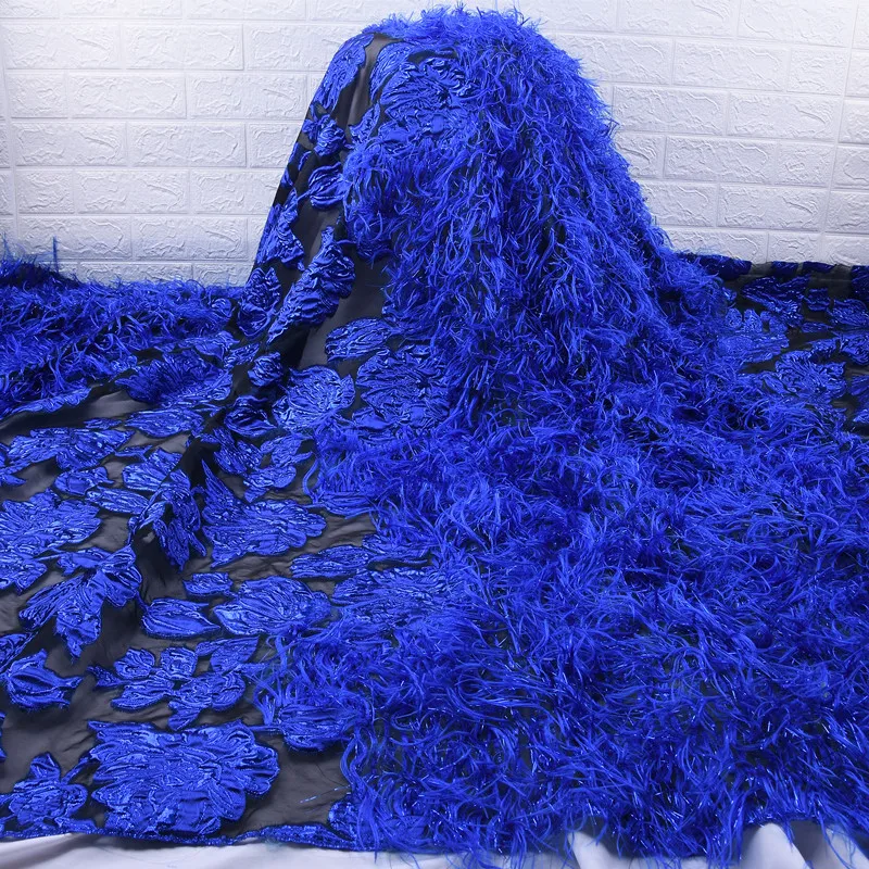 

Royal Blue 2020 Latest French Nigerian Mesh Laces Fabrics High Quality Lace Tulle African Laces Fabric For Wedding Dress 1789