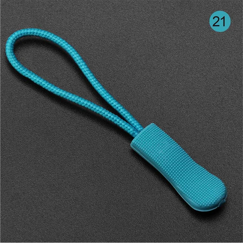Blue 10 шт./упак. застежки-молнии Конец подходит веревки тег фиксаж шнура застежка-молнии Tab сменный зажим слайдер Пряжка дорожная сумка чемодан одежда застежки-молнии - Цвет: Blue
