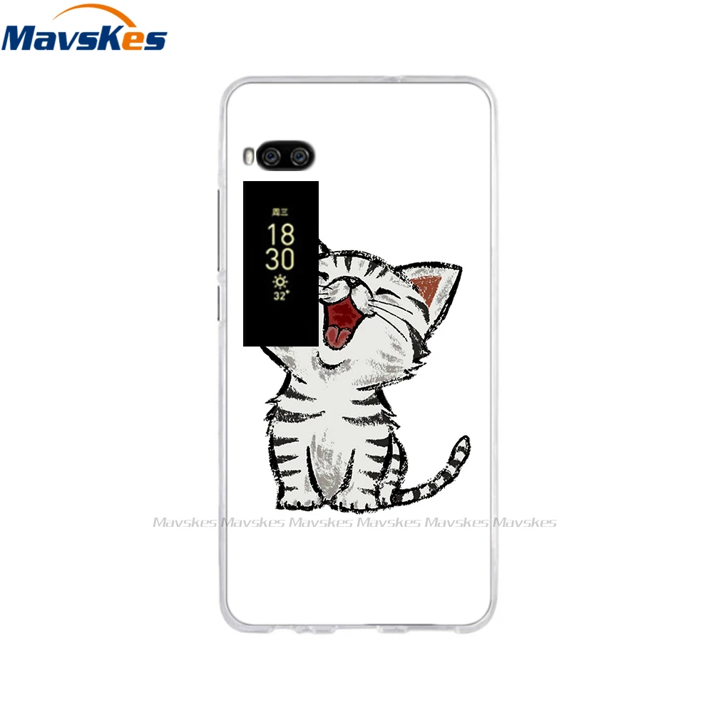 For Meizu Pro 7 Case 5.2" Fundas Coque Back Cover For Meizu Pro 7 Plus 5.7" Phone Cases Soft TPU Painted Silicone Bumper Shell 