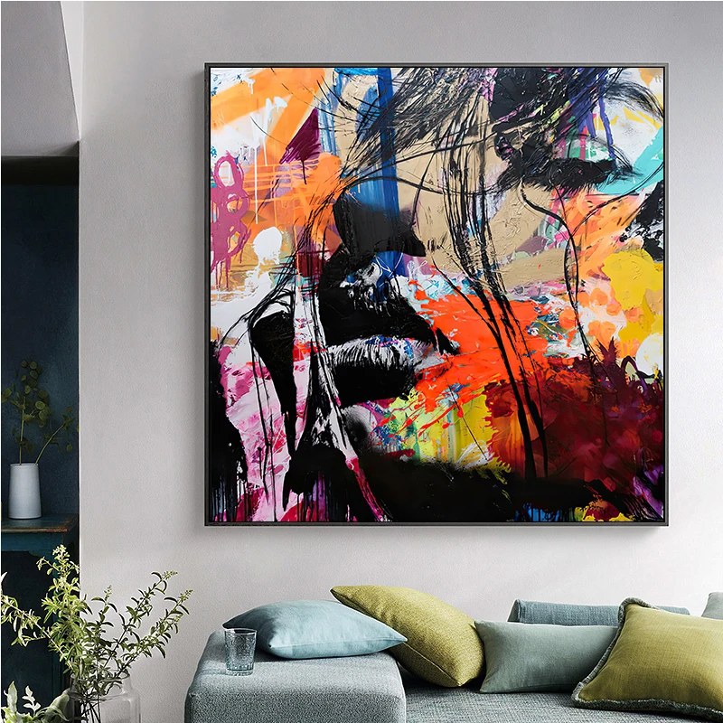 Nielly Франсуаза портрет маслом Картины абстрактные Для женщин уход за кожей лица