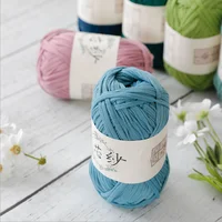 QZLKNIT 200g/ball Flat ribbon yarn Roving yarn DIY Hand knitted handbag yarn specially used for weaving bags, handbags, etc 2