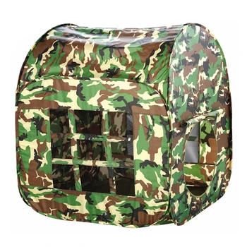 

Baby Garden House Childrens Kids Large Outdoor Portable Play Tent Camouflage Army Toy Fabric Gift Gaming Foldable
