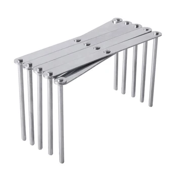 

4 Sectional Adjustable Extended Kitchen Utensil Organizer Stainless Steel Spoon Holder Storage Rack Pot Lid Plate Holder Rack