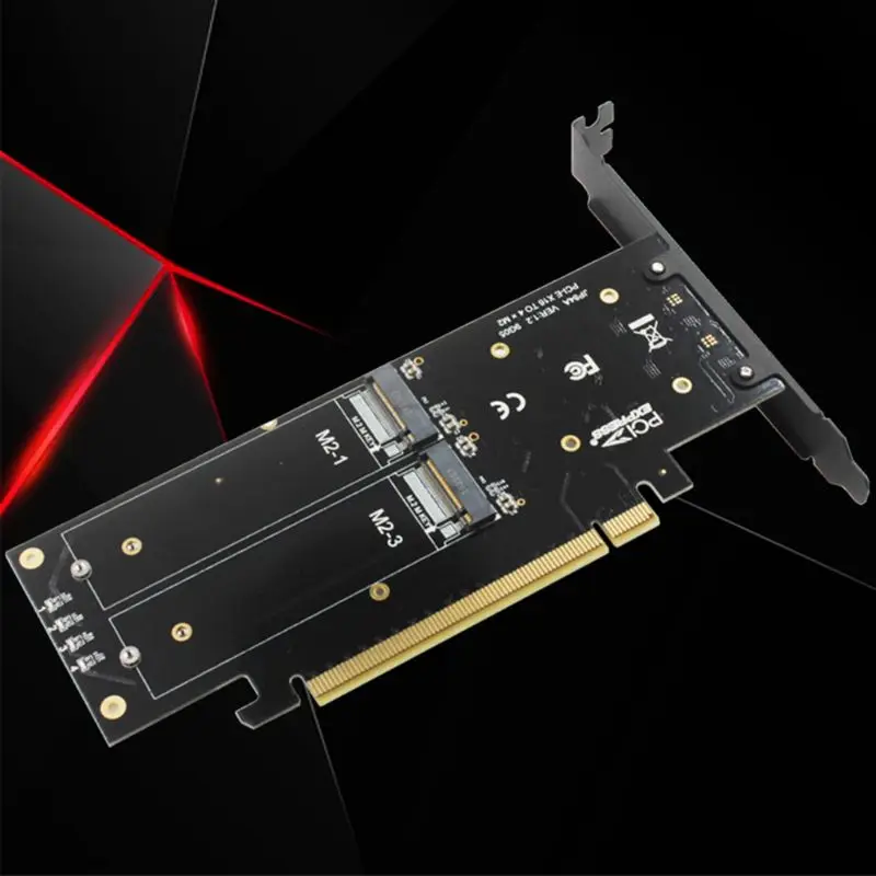 Адаптер M.2 X16-4X NVME PCIE3.0 GEN3 RAID Card PCI-E VROC RAID nvmex-4