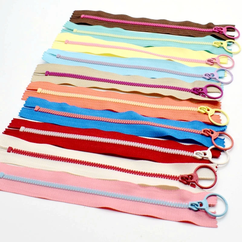 3# Closed End Resin Zippers Pull Ring Zip Slider Head for DIY Handmade Crafts Sewing Bags Wallet Purse Cloth Accessories zipper