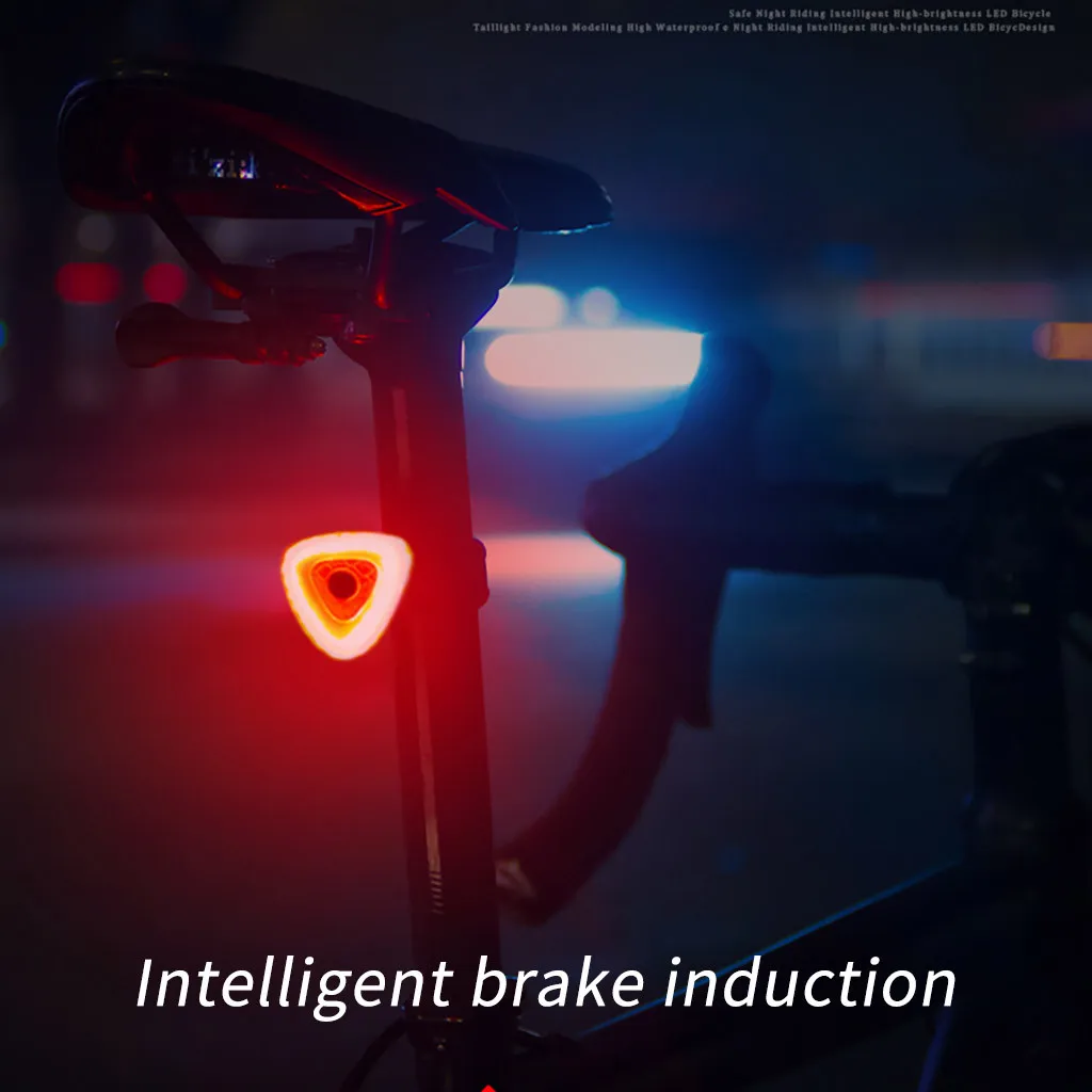 Top Safety taillight Bike parts USB Charging Brake Induction Safe riding Waterproof Safety taillight Waterproof Safety taillight #BZ 37 Top Safety taillight Bike parts USB Charging Brake Induction Safe riding Waterproof Safety taillight Waterproof Safety taillight #BZ 37