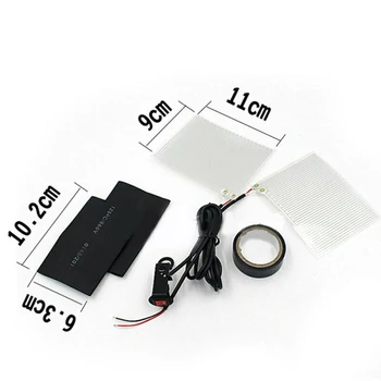 

Accessories Heated Grip Pads Warmers 11x9cm PET Metal Replacement Parts