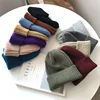 Nouveaux bonnets d'hiver colorés en laine pour femme, tricoté, style Kpop, élégant, à la mode, doux, couleur bonbon, tiennent chaud ► Photo 1/6