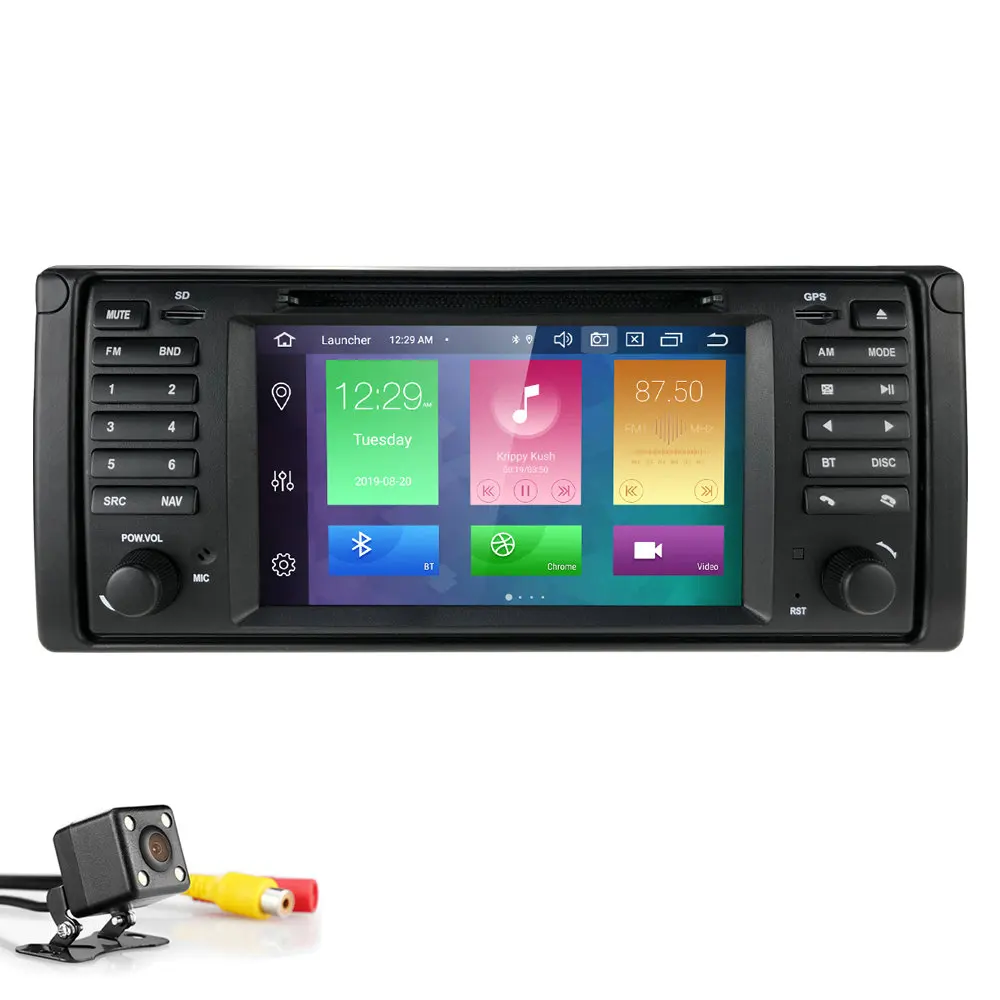 DSP ips 1din Andorid9.0 автомобильный dvd-плеер для E39/X5/M5/E53 Авторадио gps навигация автомобильный мультимедийный плеер головное устройство автомобильный монитор 4G - Цвет: Camera4
