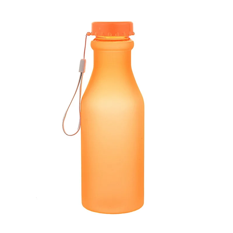 Frost Orange 550 мл спортивные пластиковые бутылки для воды флакон из небьющегося стекла для детей герметичный переносной для Йога, тренировки, фитнес шейкер - Цвет: Frost Orange