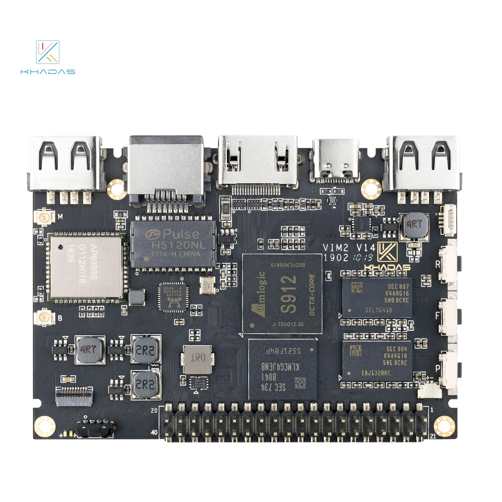 

Khadas VIM2 SBC: Amlogic S912 Soc Support Google Fuchsia OS | 3GB + 32GB(Pro Model)