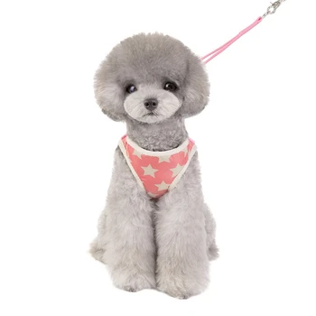 

Dogs Collar Harness And Leash Set Dogs Vest Harness Leads Pet Dog Clothes For Outdoor Walking Supplies