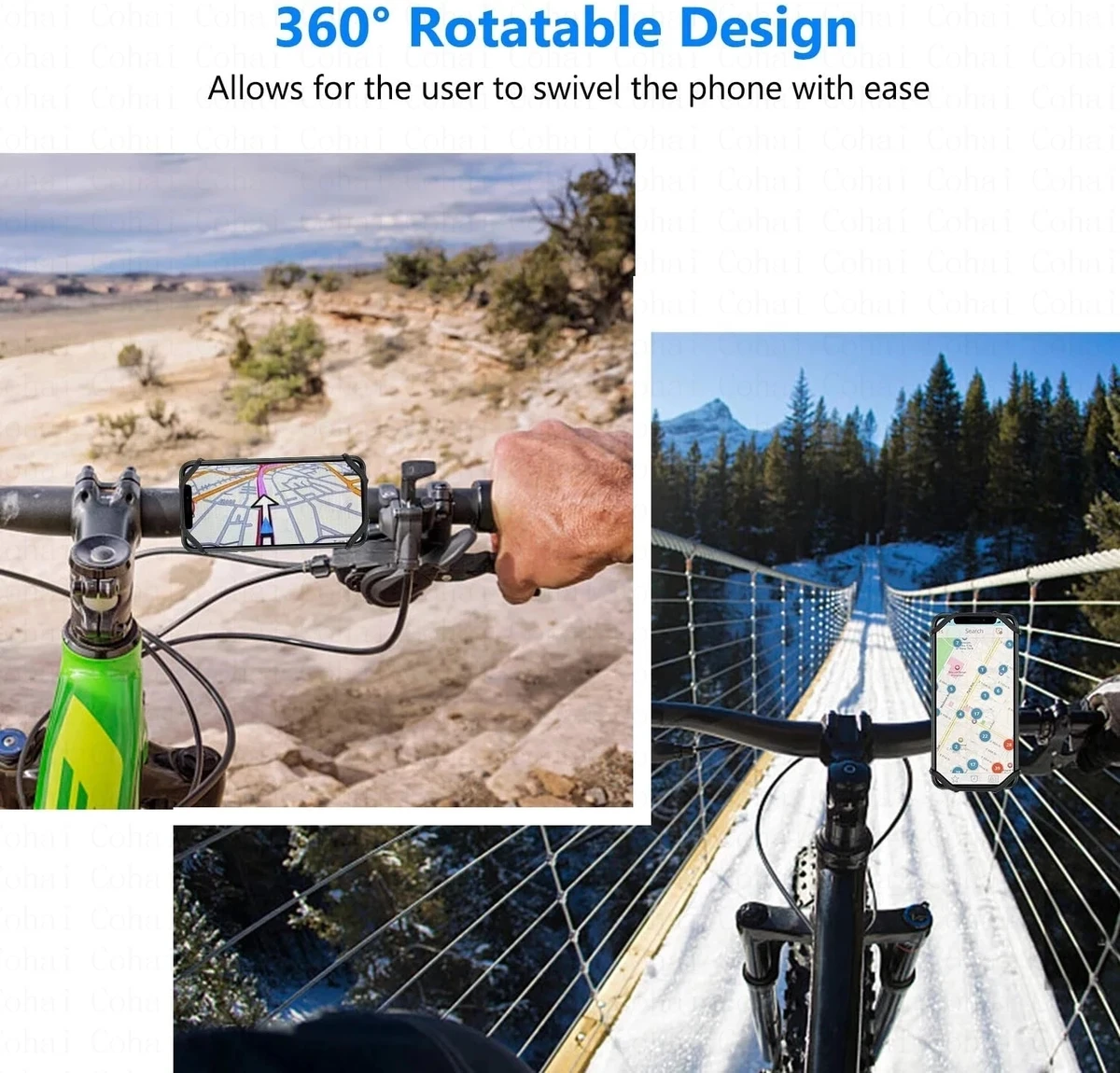 Bike Phone Holder Bicycle Mobile Cellphone Holder Motorcycle Suporte Celular For iPhone Samsung Xiaomi Gsm Houder Fiets — view 3
