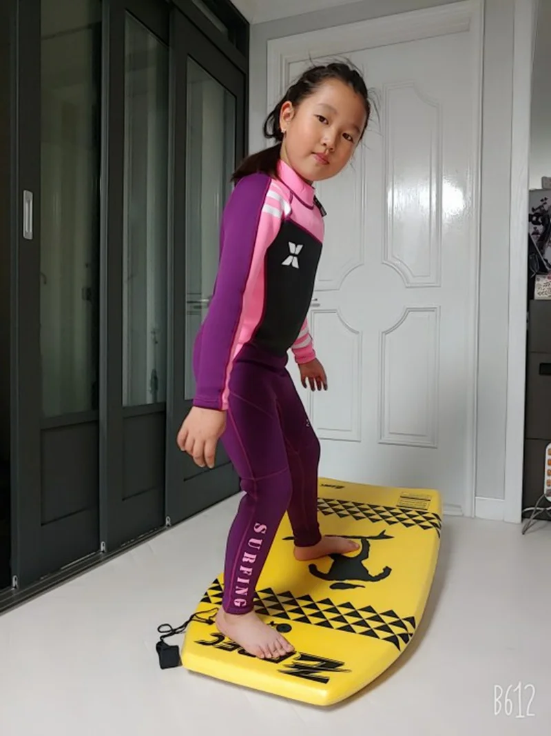 Цельный Детский Гидрокостюм с короткими рукавами для девочек 2,5 мм, гидрокостюм для плавания и серфинга теплая одежда для плавания с защитой от УФ-лучей, боди