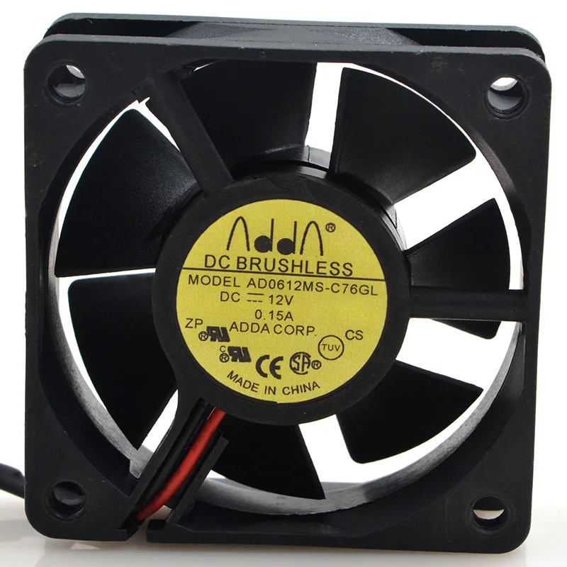 Для ADDA 6020 6CM 12V 0.13A ad0612ms c76gl ультра тихий вентилятор|Кулеры/вентиляторы/системы