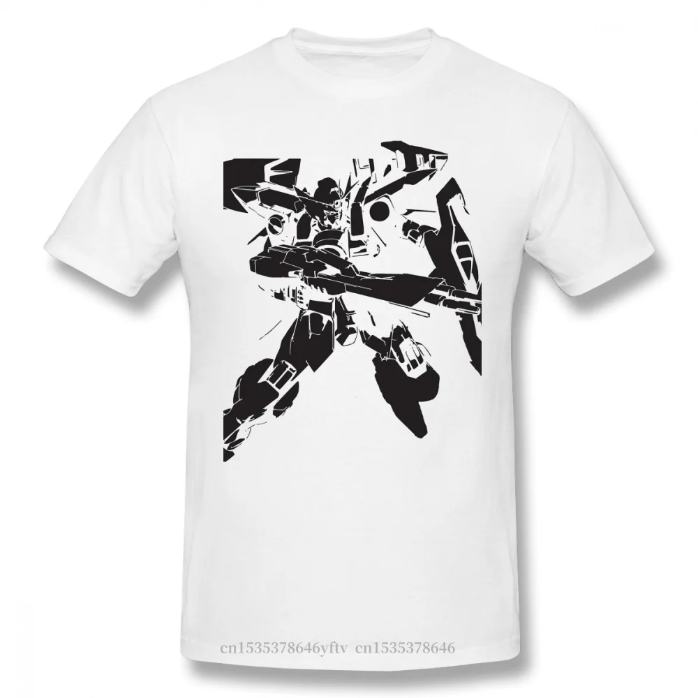 

Gundam Amuro Ray Robot Universal Century Anime for Wing Zero Silhouette Funny Crewneck Cotton 2020 T-shirt