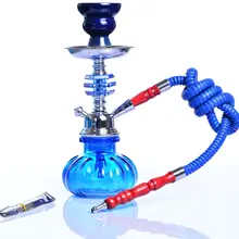 Портативный Путешествия Shisha арабский стиль 4 цвета Домашний подарок высокого качества декоративный маленький кальян Синтетический шланг современный набор кальян