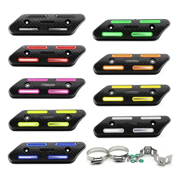

Motorcycle 25-51MM Exhaust Heat Shield Muffler Protector Guard Anti-Scalding Shield Cover Resistant Accessories