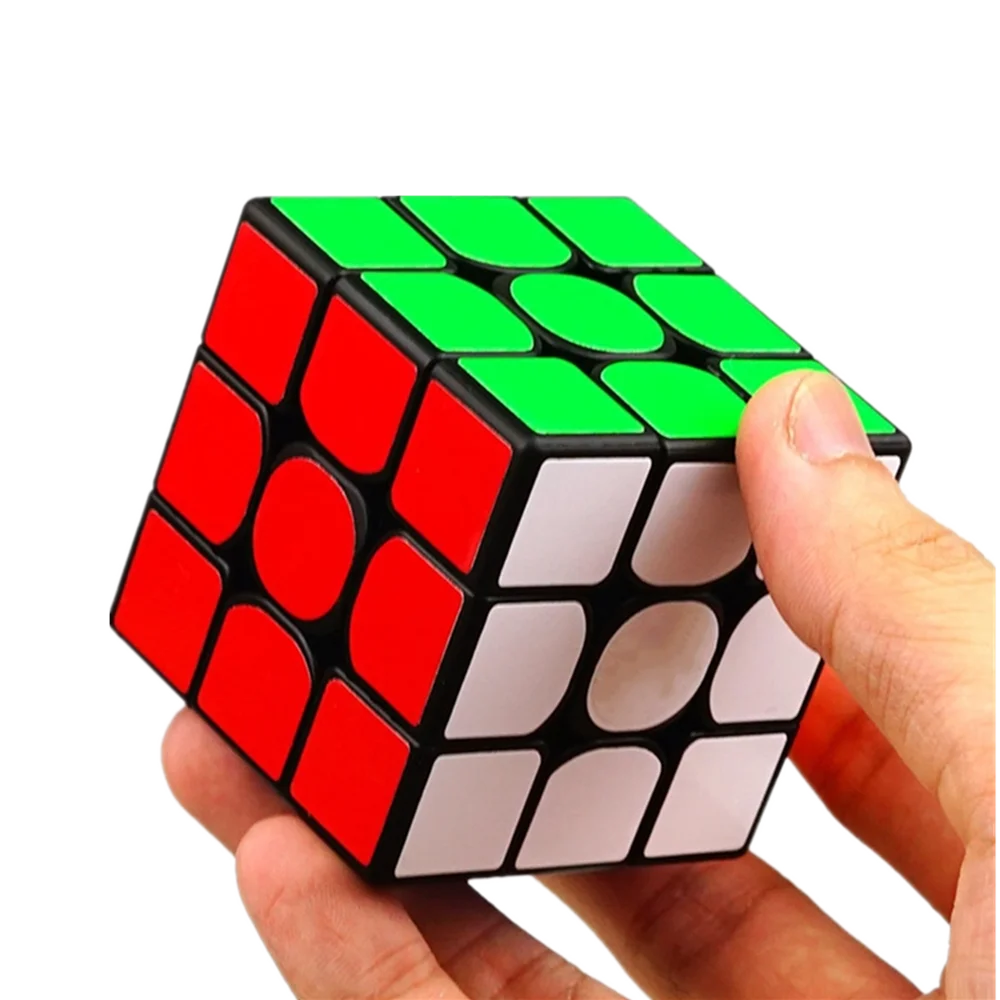 Cubo Di Rubik (Magic Cube) 3x3 Portachiavi Qiyi - Piccolo (3cm), Senza Adesivi, Puzzle Da Torsione, Multicolore