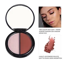 Рекомендуем Maquiagem, два цвета, бронзер, хайлайтер, Осветляющий, стойкий, с отделкой, пудра, ремонт