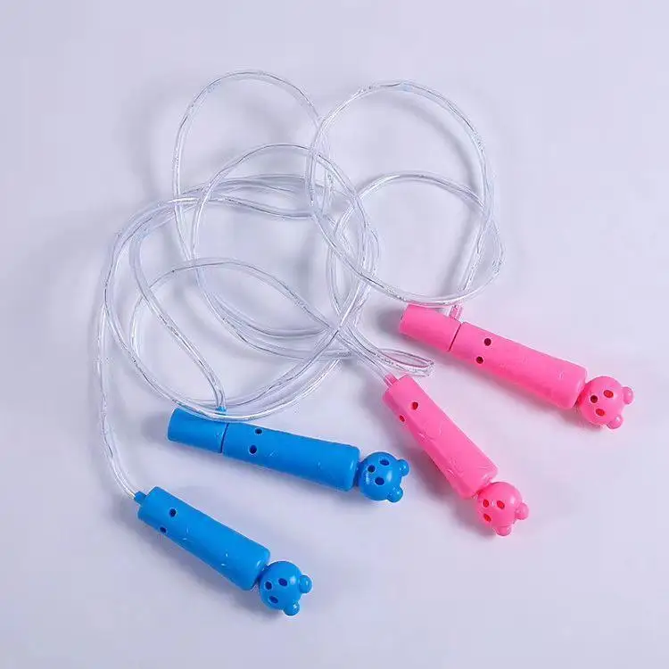 

Light Included Jump Rope Shining Pattern LED Colorful Flash Eve of Children Hanging Feet Clubs Subring Foldable Cycle Double