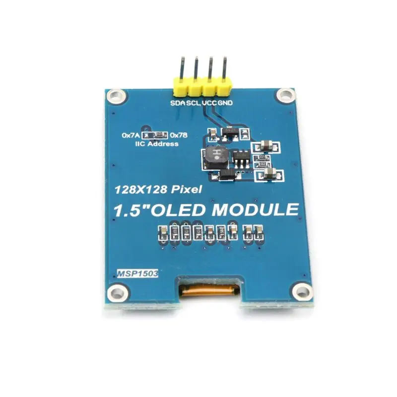1.5inch 128x128 OLED Shield Module Display Screen Encoder With Driver IC SSD1327 Digital Spare Parts For Raspberry Pi For STM32