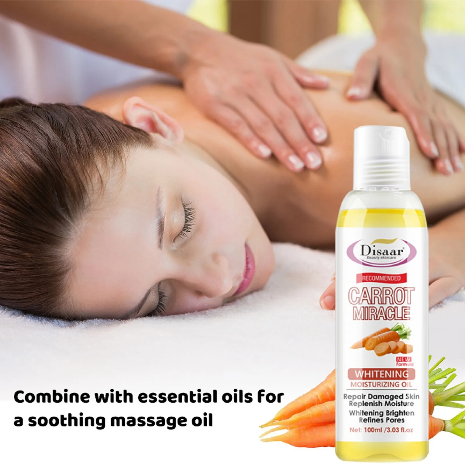 Carrot Body Moisturizing Oil Massage Care Brightening Skin | Красота и здоровье