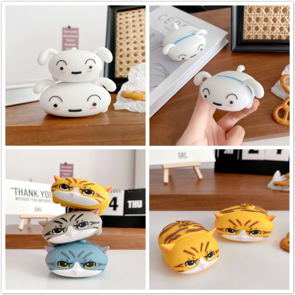 

Cute Dog cat For Apple Airpods Fitted Case Wireless Earbuds Cartoon silicone Earphone Accesories Cover For Airpods 3 Pro Case