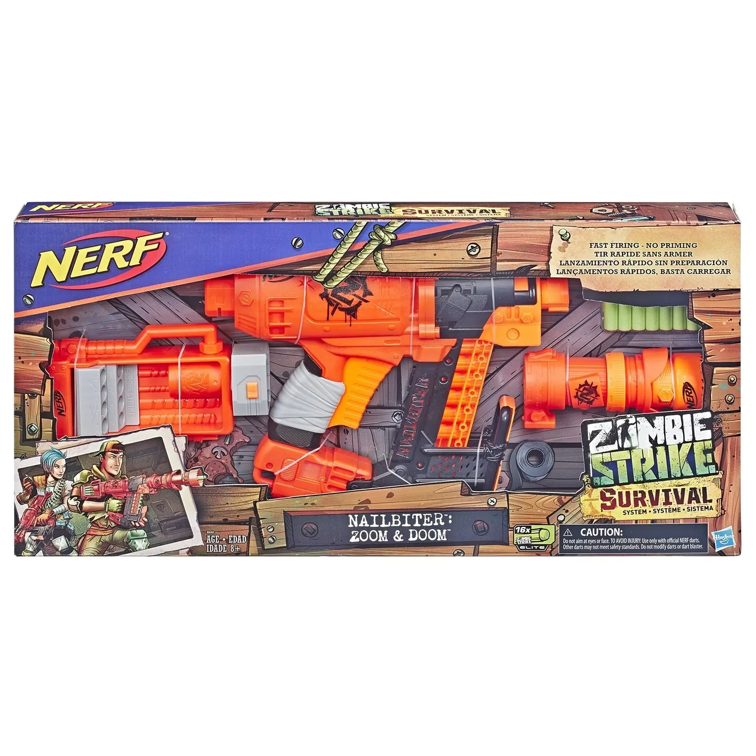 kredit Overgang præcedens Blaster Nerf Zombie Strike survival nailbiter (e6163) nail art