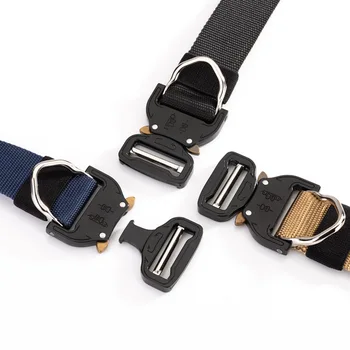 

Heavy Duty Tactical Belt Army Trainning Military Belt Cobra Buckle Nylon Hunting Military Tactical Belt Hiking Quick Release
