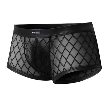 

Sexy Underwear Men 2019 New Fashion Breathable Mesh Underwear Comfortable Men Underwear Boxer Shorts Ropa Interior Hombre