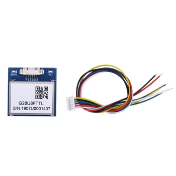 

RISE-G28U8FTTL GPS Module with Antenna TTL 1-10Hz with Flash Flight Control Module for Drone Car Navigation GPS Flight Control