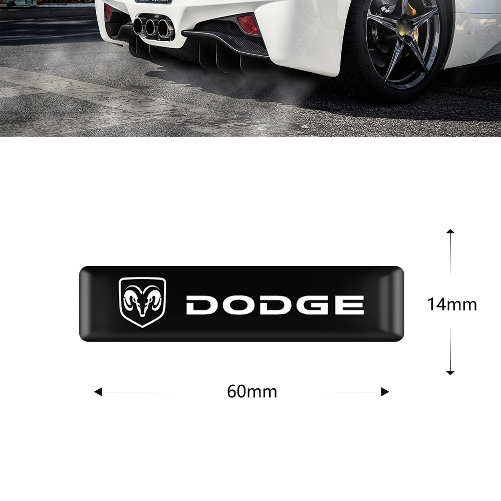 3D наклейки на руль автомобиля 10 шт. флаги эмблема наклейка украшение для Dodge Challenger