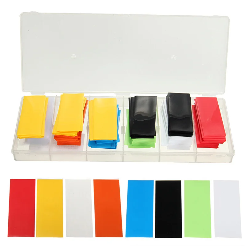Heat Shrink Tubing Car Heat Shrinkable Tube 8 Colors 18650 280Pcs PVC Truck