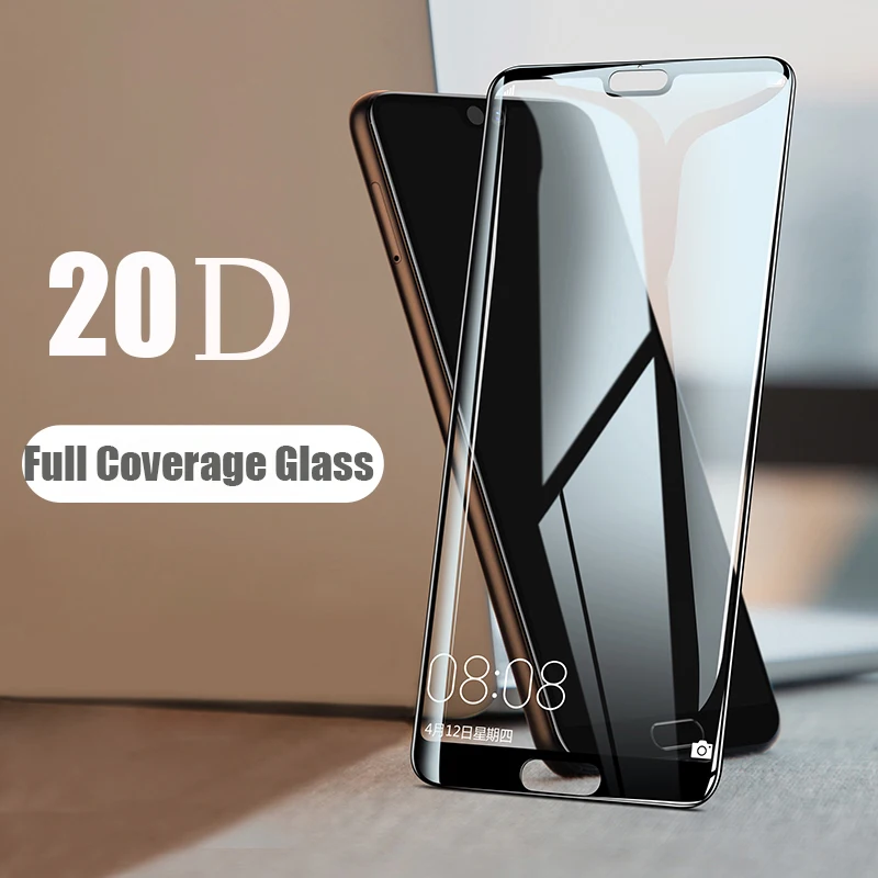20D полностью изогнутое закаленное стекло для экрана для huawei Honor 10 Lite 20i 20 Pro Y5 Y6 Y7 Y9 Prime Защитная стеклянная пленка