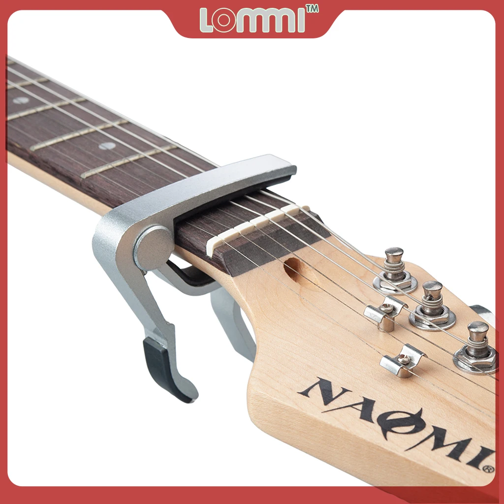 LOMMI Electric Guitar Capo Acoustic Guitar Universal Capo Quick Change Clamp Key For Bass Guitar Ukulele Part Accessories