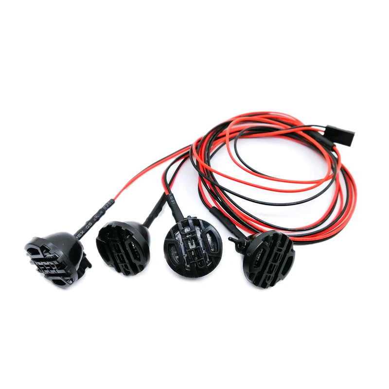 RC Car LED Lights With Cover for 1:10 Crawler TRX-4 Axial SCX10 90046 Tamiya CC01 RC4WD D90 MST HPI | Игрушки и хобби