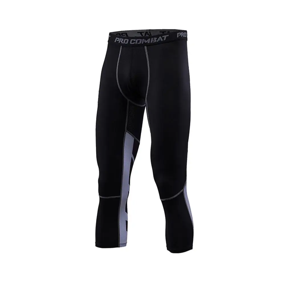 Fitness Sports Gym Running Pant Push Up 3/4 High Waist Breathable Soft Tight Trouser Cool Muscle