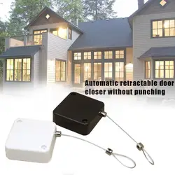 Automatic Door Closer Punch-free Automatic Sensor Door For All Doors Black Automatically White Close and Closer B5S2