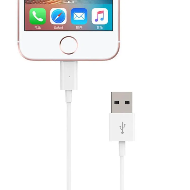 8-контактный usb-кабель для зарядного устройства для iPhone XS Max X XR 8 5 5S 6s 6 7 Plus IOS 12 11 оригинальная копия 8-контактный адаптер для зарядки и синхронизации данных