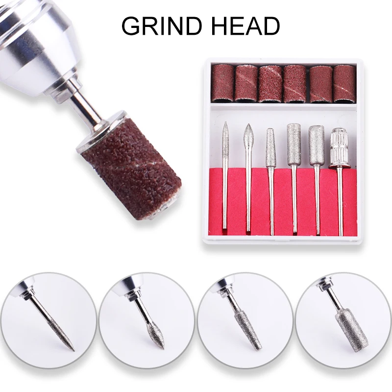 

1Pc Electric Nail Drill File Machine 30000 RPM Acrylic Gel Nails Sanding Grinding Polishing Tool Nail Art DIY Design Accessories