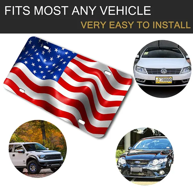 Targa Auto Personalizzata Bandiera Lituania - Metallica, 15x35 Cm, Decorazione Patriottica Per Auto E Moto - Foto 5