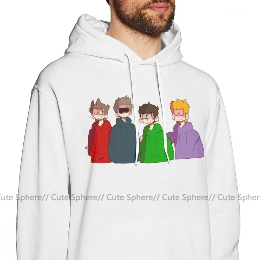 Eddsworld Толстовка Eddsworld толстовки хлопок свободный пуловер Толстовка Красная Зимняя Повседневная Большая длинная мужская Толстовка